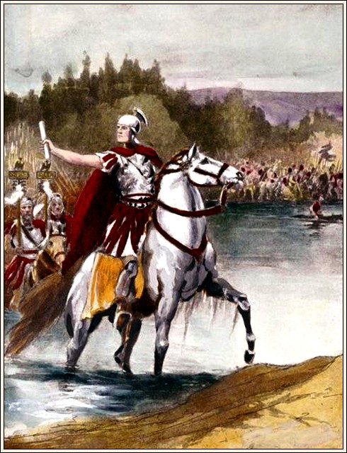 Julius Caesar Crossing Rubicon